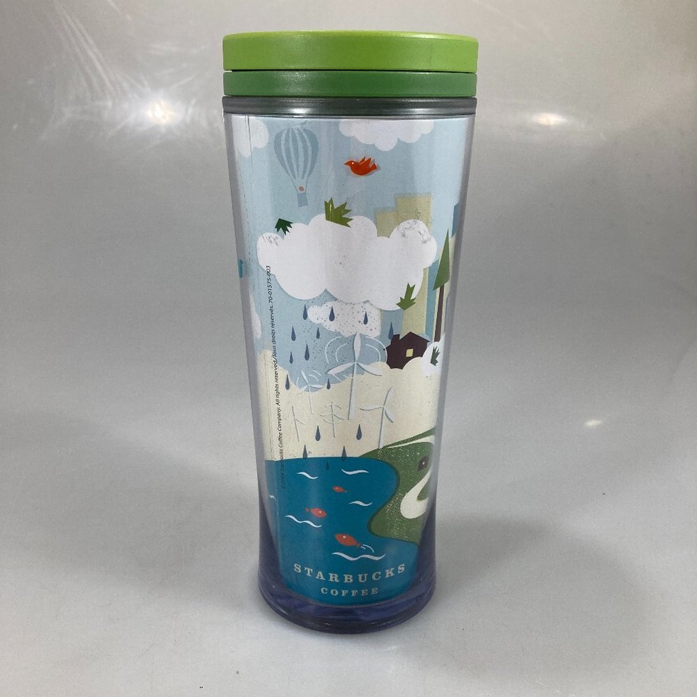 Starbucks Windmills Hot Air Balloon Tumbler 16 oz